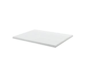 Juskys surmatelas 140 x 200 cm en Mousse à mémoire de Forme, 7 Zones orthopédiques et Respirantes, 7 cm d'épaisseur, H2 - H3, Housse Lavable surmatelas