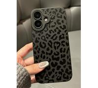 Jusnfu Coque pour iPhone 16 Plus 17,6 cm (2024), motif léopard guépard pour iPhone 16 Plus pour femmes, filles et hommes, coque de protection fine en silicone antichoc pour iPhone 16 Plus, léopard