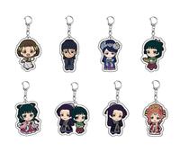JUSONGKWCP 8 Pcs Porte Clés Carnets L'Apothicaire Anime Apothecary Girls Diaries Figurine Maomao Pendentifs Porte-Clés Decoration Acrylique Keychain