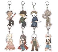 JUSONGKWCP 8 Pcs Porte Clés Dead Daylight Jeux Dead by Daylights Figurine Keychain Pendentifs Decor Acrylique Porte Clef Set