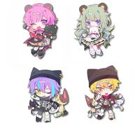 JUSONGKWCP Badge Colorful Sekais Rui Project, 4 Pièces, Anime Acrylique Pins Set, Sekais Rui Cosplay Sac Decor