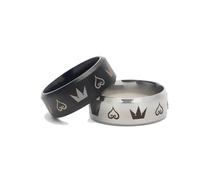 JUSONGKWCP Bague Kingdoms Hearts, 2 Anneau D'accessoires Sora Cosplay, Kingdoms Hearts Sora Figurine Bijoux, Ensemble De Bagues Pour Couple