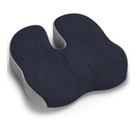 Juspota Coussin Coccyx, Coussin Chaise Bureau, Coussin Ergonomique Assise pour Voiture Gaming, Coussin de Siège pour Soulager la Pression et Les Douleurs des Hanches et de la Sciatique - Gris Foncé