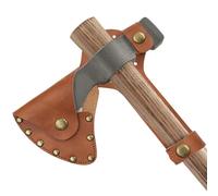 Jusqu'à avec lame de hache de tomahawk - Couverture de protection de tête en faux cuir | Accessoire de protection pour la protection des engrenages de survie pour le soprav