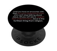 Jusqu'à ce Que tu Rencontres Dieu (Jean 20) PopSockets PopGrip Adhésif