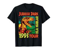 Jusrassic Park Isla Nublar 1993 Tour Poster T-Shirt
