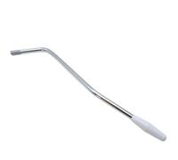 jussming Bras de trémolo de 6 mm pour guitare électrique, barre Whammy chromée de 16 cm avec pointe blanche, vibrato à bascule en alliage métallique pour Fender Stratocaster Squier Single Tremolo