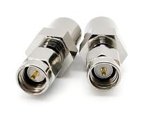 jussming Lot de 2 adaptateurs coaxiaux SMA vers FME RF, 50 Ohm, connecteurs droits en cuivre pur pour antenne 2G, 3G, 4G LTE, routeur, Wi-Fi, GPS, hotspot mobile