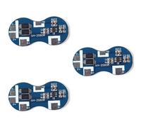 jussming WH-2S80A Lot de 3 panneaux de protection de batterie au lithium 7,4 V 2S 18650, contrôle avancé de charge et de décharge pour batteries Li-ion/polymère