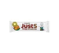 Just 5 Lot de 18 sachets de mangue bio issu du commerce équitable et du Brésil 40 g