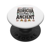 Just A Boricua Keeping It Ancient Porto Rico Taino PopSockets PopGrip Adhésif