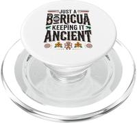 Just A Boricua Keeping It Ancient Porto Rico Taino PopSockets PopGrip pour MagSafe