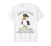 Just a Boy Who Loves Airplanes Pilot Albatros Cadeau oiseau T-Shirt