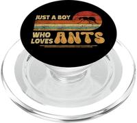 Just A Boy Who Loves Ants Bugs | Retro Insect Ant Boys Youth PopSockets PopGrip pour MagSafe