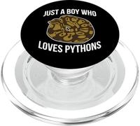 Just a Boy Who Loves Ball Pythons Mignon Ball Python Serpent PopSockets PopGrip pour MagSafe