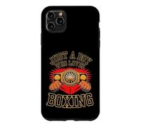 Just A Boy Who Loves Boxing Funny Young Boxer Coque pour iPhone 11 Pro Max