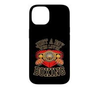 Just A Boy Who Loves Boxing Funny Young Boxer Coque pour iPhone 14