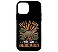Just A Boy Who Loves Brachiosaurus Paléontologie Coque pour iPhone 12 Mini