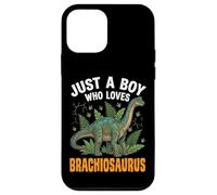 Just A Boy Who Loves Brachiosaurus Paléontologie Coque pour iPhone 12 Mini