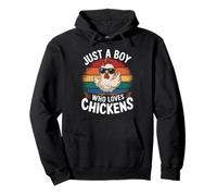 Just a Boy Who Loves Chickens Funny Farm Animal Lover Kids Sweat à Capuche