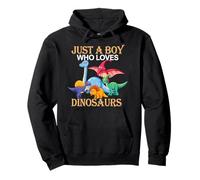 Just a Boy Who Loves Dinosaurs Schoolboys and Paleontologist Sweat à Capuche