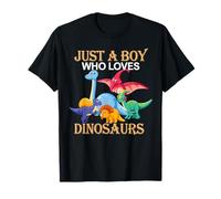 Just a Boy Who Loves Dinosaurs Schoolboys and Paleontologist T-Shirt