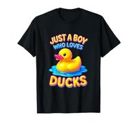 Just A Boy Who Loves Ducks Canard en Caoutchouc pour Enfant T-Shirt