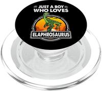 Just A Boy Who Loves Elaphrosaurus Dinosaur Prehistoric PopSockets PopGrip pour MagSafe