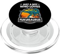 Just A Boy Who Loves Fukuisaurus Funny Dinosaur Prehistoric PopSockets PopGrip pour MagSafe