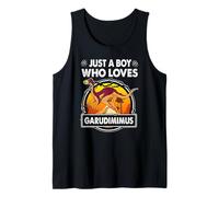 Just A Boy Who Loves Garudimimus Funny Dinosaur Prehistoric Débardeur