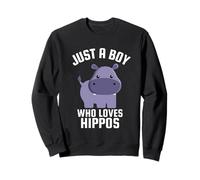 Just A Boy Who Loves Hippopotames Sweatshirt