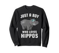 Just a Boy Who Loves Hippopotames Sweatshirt