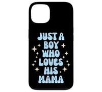 Just a Boy Who Loves His Mama Cute Family Loving Tees Mugs Coque pour iPhone 13