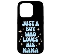 Just a Boy Who Loves His Mama Cute Family Loving Tees Mugs Coque pour iPhone 15 Pro