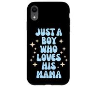 Just a Boy Who Loves His Mama Cute Family Loving Tees Mugs Coque pour iPhone XR