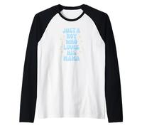 Just a Boy Who Loves His Mama Cute Family Loving Tees Mugs Manche Raglan