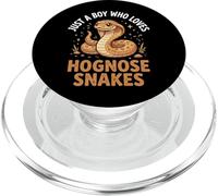 Just A Boy Who Loves Hognose Snakes Herpétologie Garçon PopSockets PopGrip pour MagSafe