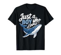 Just A Boy Who Loves Humpback Whales as Whale Watching Ocean T-Shirt