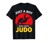 Just a Boy Who Loves Judo Arts Martiaux Japonais rétro T-Shirt
