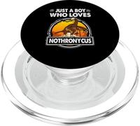 Just A Boy Who Loves Nothronycus Funny Dinosaur Prehistoric PopSockets PopGrip pour MagSafe