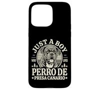 Just a Boy Who Loves Perro de Presa Canario Rétro Vintage Coque pour iPhone 15 Pro Max