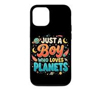 Just A Boy Who Loves Planets Système Solaire Astronomie Espace Coque pour iPhone 12/12 Pro