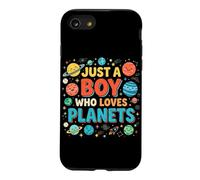 Just A Boy Who Loves Planets Système Solaire Astronomie Espace Coque pour iPhone SE (2020) / 7/8