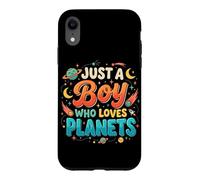 Just A Boy Who Loves Planets Système Solaire Astronomie Espace Coque pour iPhone XR