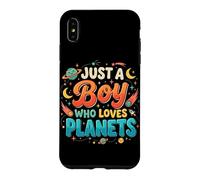 Just A Boy Who Loves Planets Système Solaire Astronomie Espace Coque pour iPhone XS Max