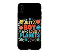 Just A Boy Who Loves Planets Système Solaire Astronomie Espace Coque pour iPhone XS Max
