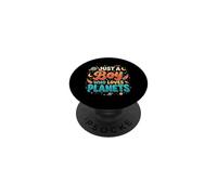 Just A Boy Who Loves Planets Système Solaire Astronomie Espace PopSockets PopGrip Adhésif
