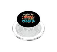 Just A Boy Who Loves Planets Système Solaire Astronomie Espace PopSockets PopGrip pour MagSafe