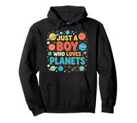 Just A Boy Who Loves Planets Système Solaire Astronomie Espace Sweat à Capuche