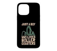Just A Boy Who Loves Roller Coasters Design Parc à thème Coque pour iPhone 13 Pro Max